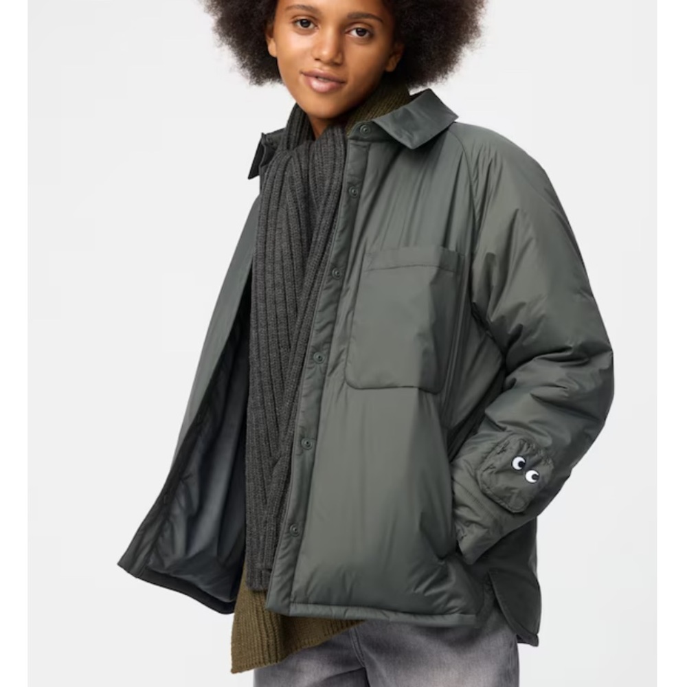 🆕 ANYA HINDMARCH x UNIQLO Pufftech Padded Shirt Jacket XS